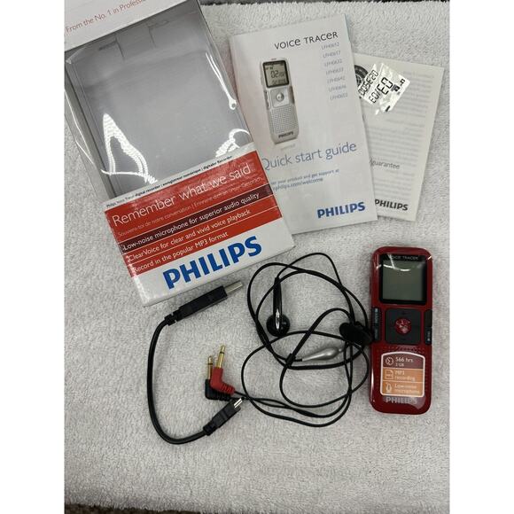 Philips Voice Tracer LFH0646 Audio Recorder